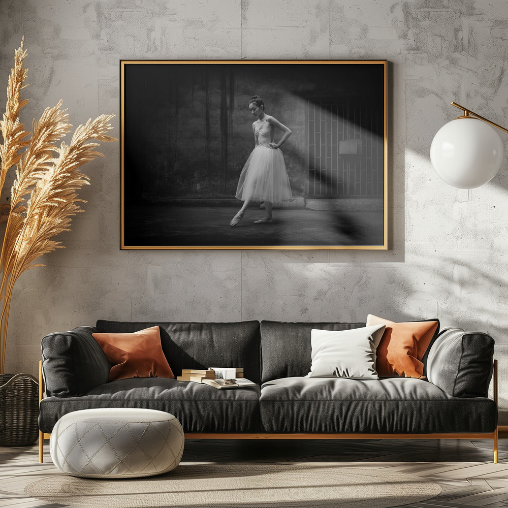 The girl - Poster / Art Print - interiör