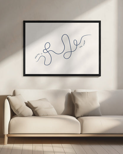 Healing Is Nonlinear - Poster / Art Print - interiör