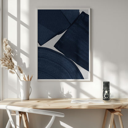 Minimalist Painting Blue II - Poster / Art Print - interiör