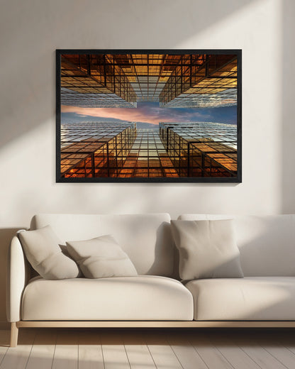 Golden Mirrors - Poster / Art Print - interiör