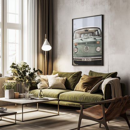 Vw Kombi - Poster / Art Print - interiör
