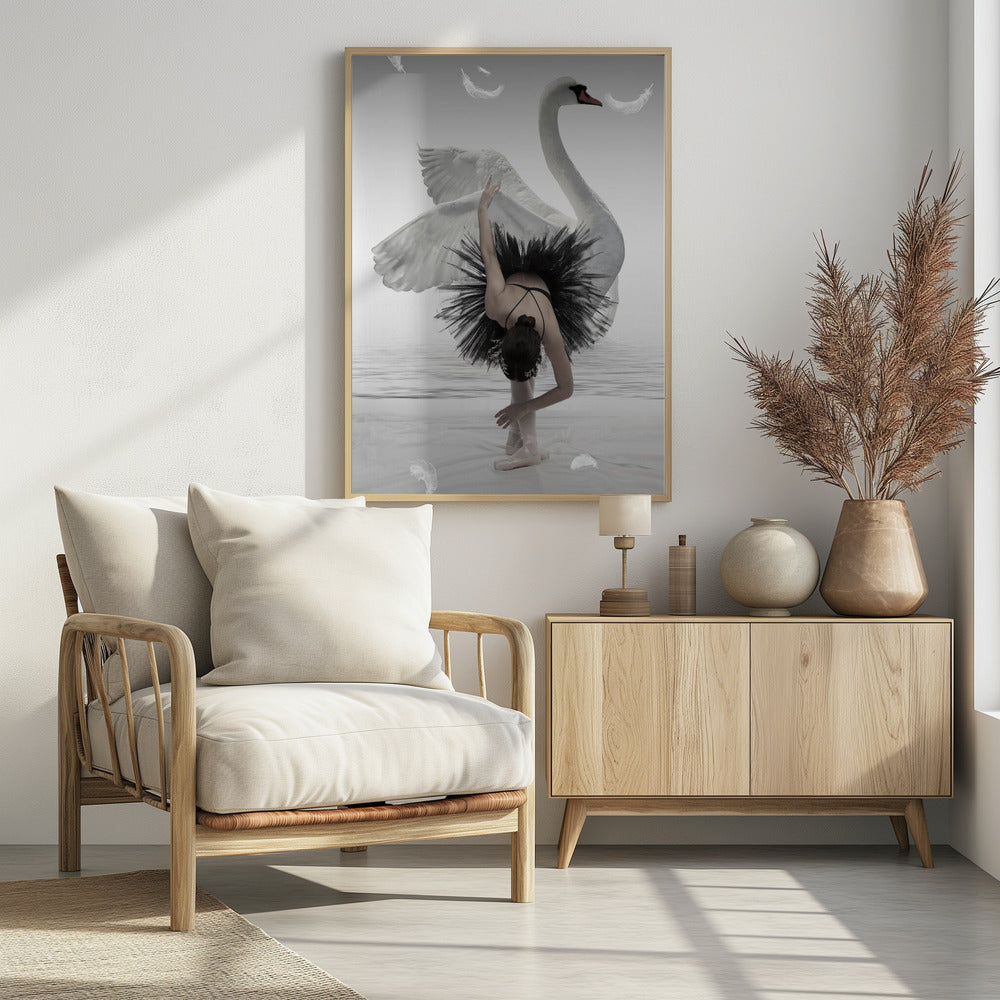 Swan Lake - Poster / Art Print - interiör
