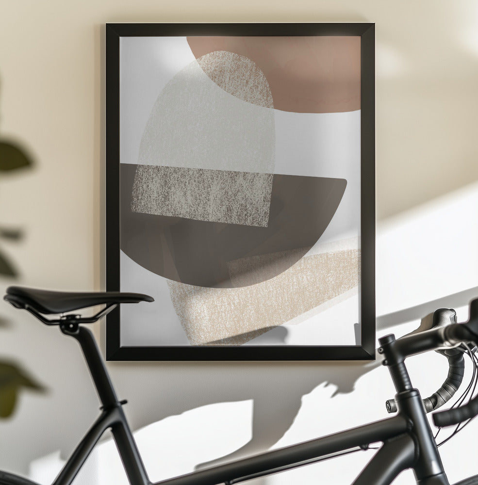 Earth Tone Geometric Art - Poster / Art Print - interiör