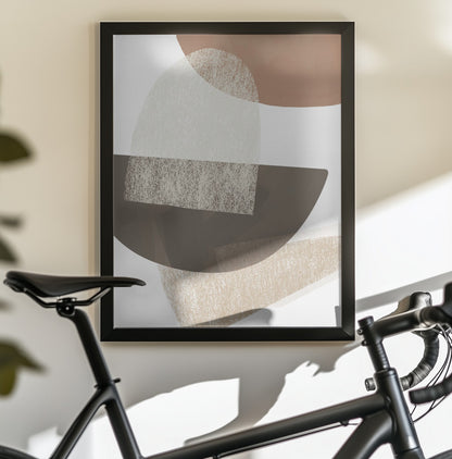 Earth Tone Geometric Art - Poster / Art Print - interiör