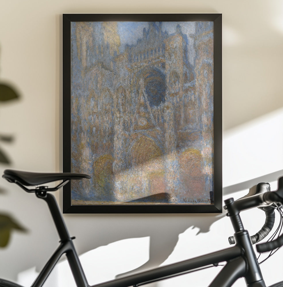 Rouen Cathedral - The Facade in Sunlight - Poster / Art Print - interiör