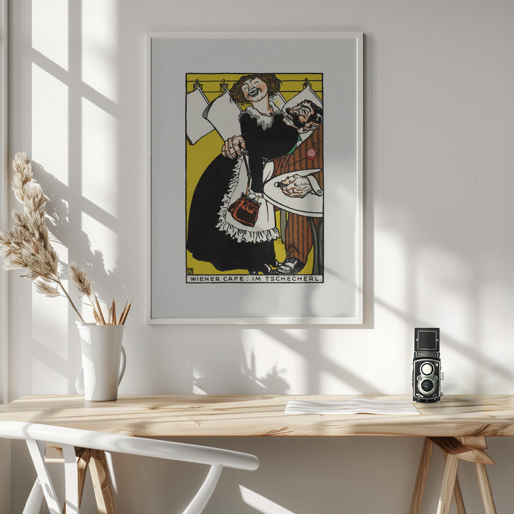 Viennese Café In the Little Café - Poster / Art Print - interiör