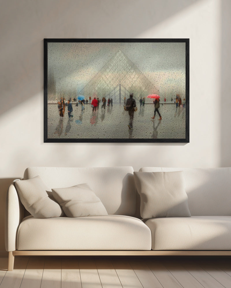 Rain in Paris - Poster / Art Print - interiör