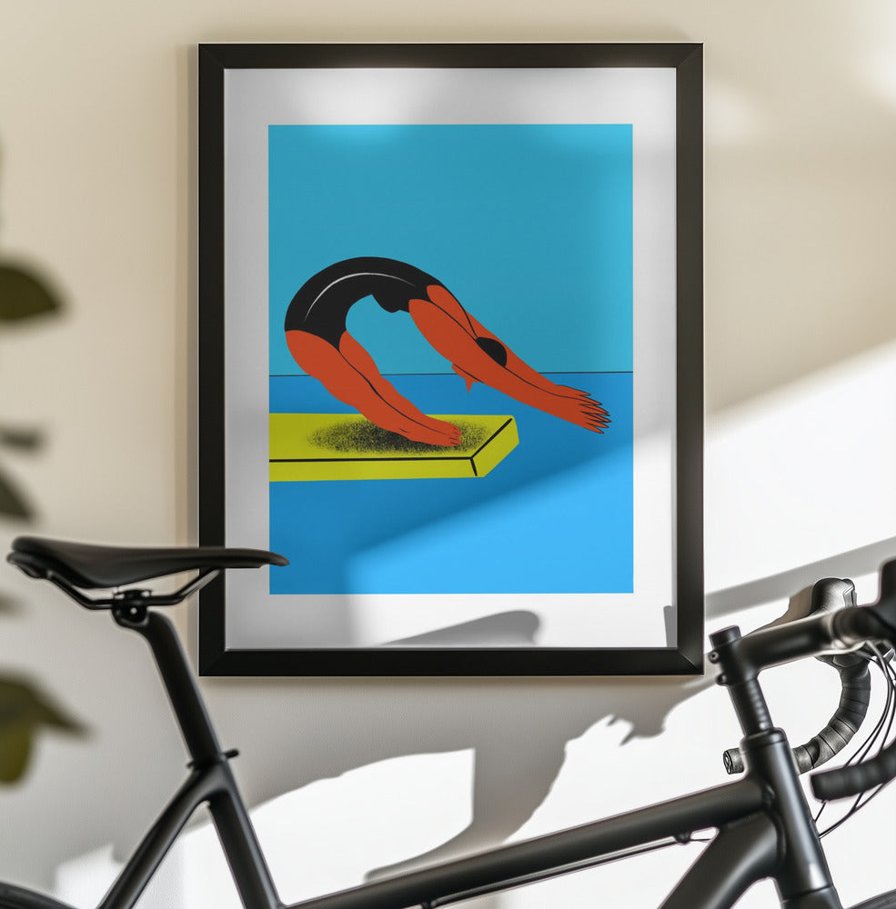 Swimmer - Poster / Art Print - interiör