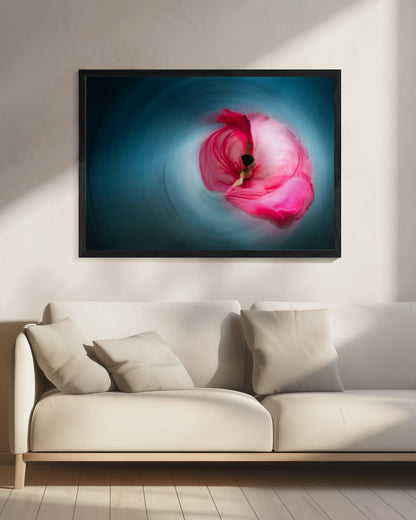 Pink ballerina - Poster / Art Print - interiör