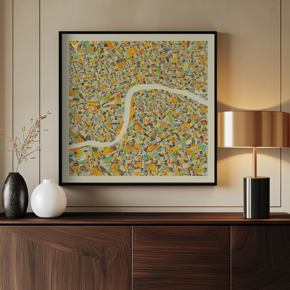 London Map - Poster / Art Print - interiör