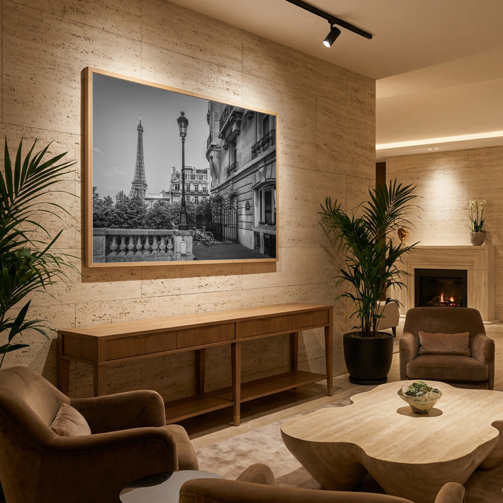 Monochrome Parisian Charme - Poster / Art Print - interiör