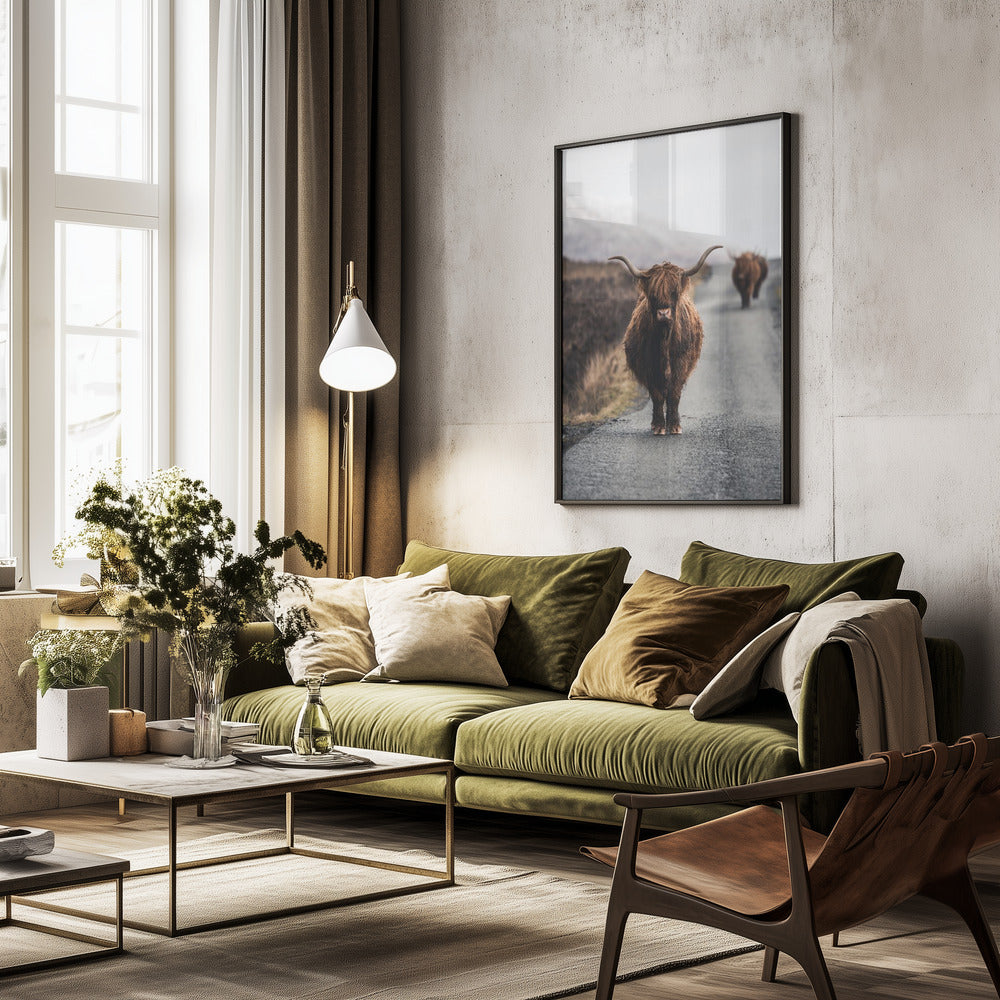 Cow - Poster / Art Print - interiör