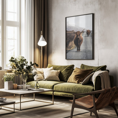Cow - Poster / Art Print - interiör