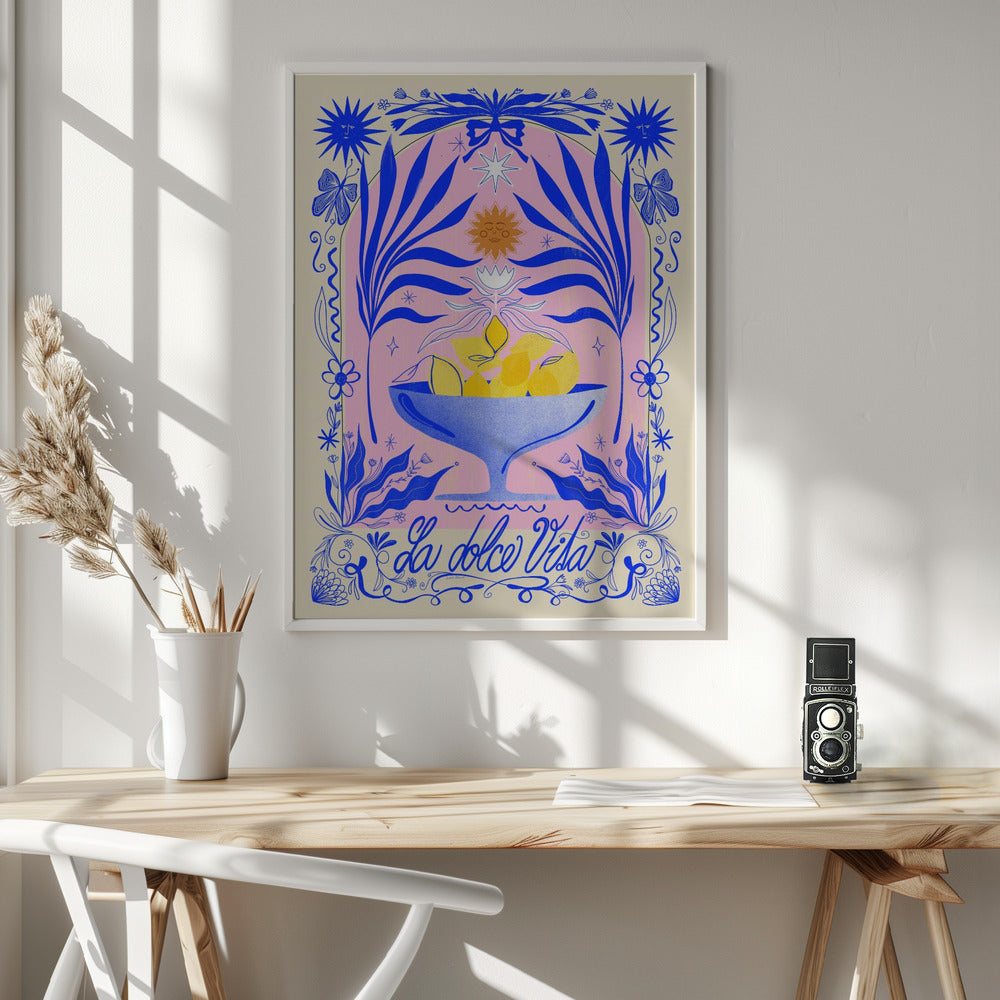La Dolce Vita A1 - Poster / Art Print - interiör