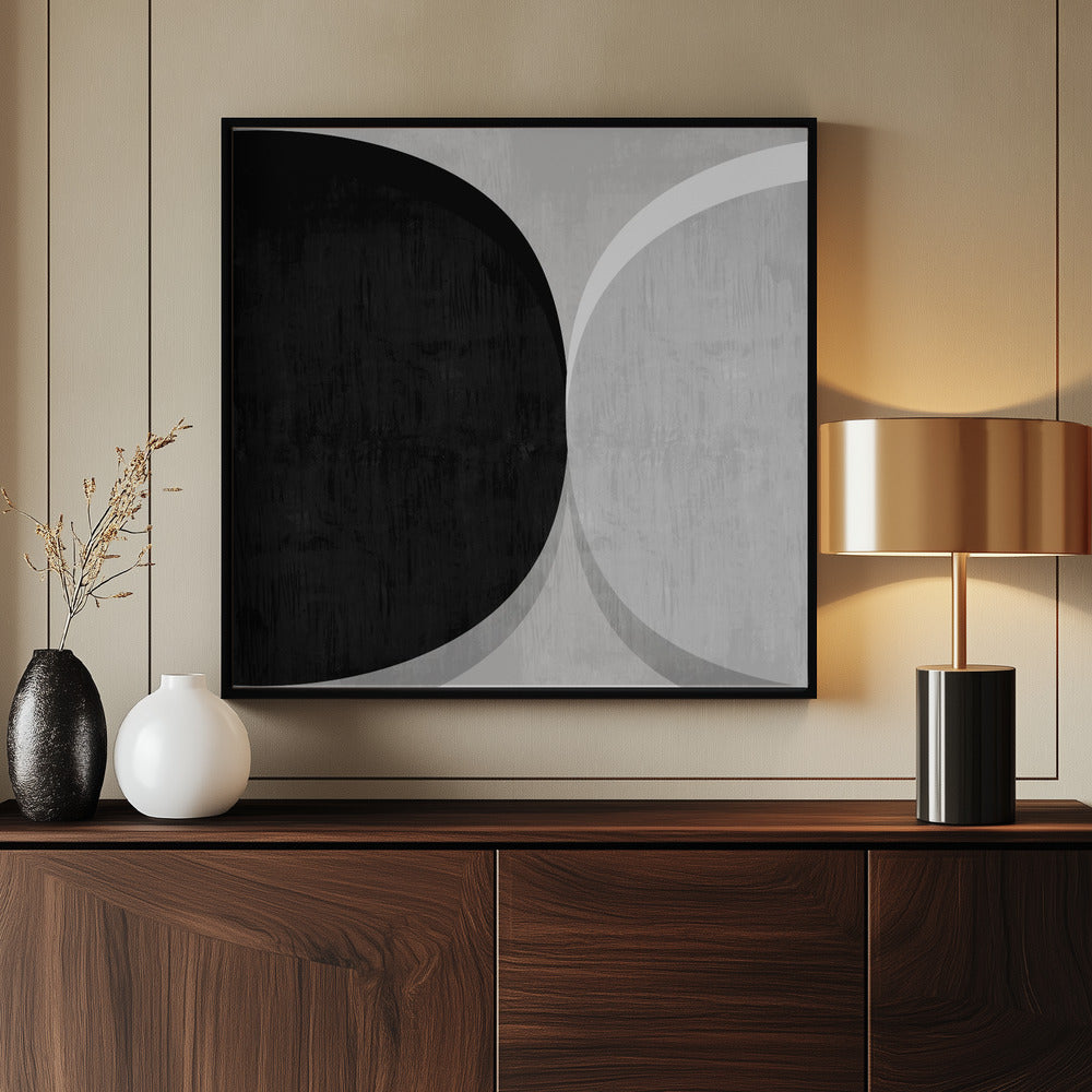 Modern Texture Circular 1 - Poster / Art Print - interiör