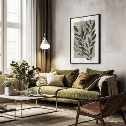 Black Seaweed - Poster / Art Print - interiör