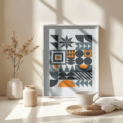 Vibrant Bauhaus Collection #4 - Poster / Art Print - interiör