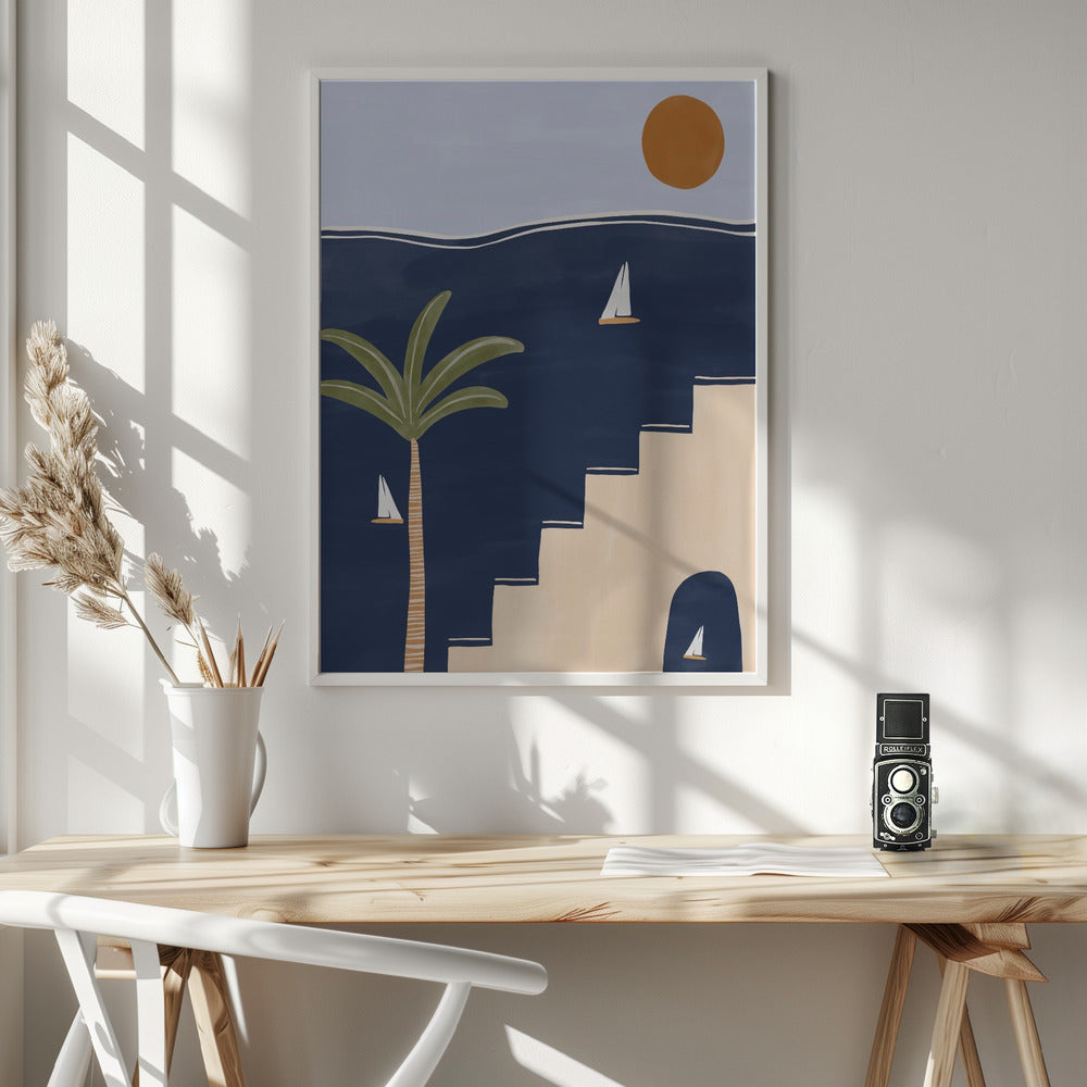 Sailboats - Poster / Art Print - interiör