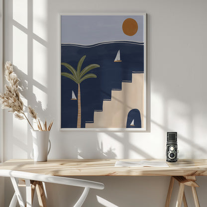 Sailboats - Poster / Art Print - interiör