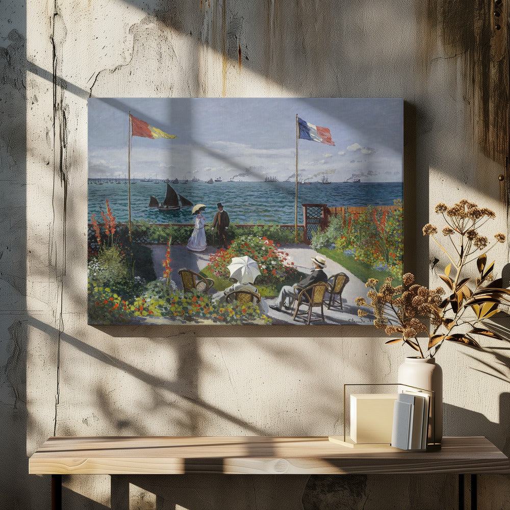Garden At Sainte Adresse By Claude Monet - Poster / Art Print - interiör