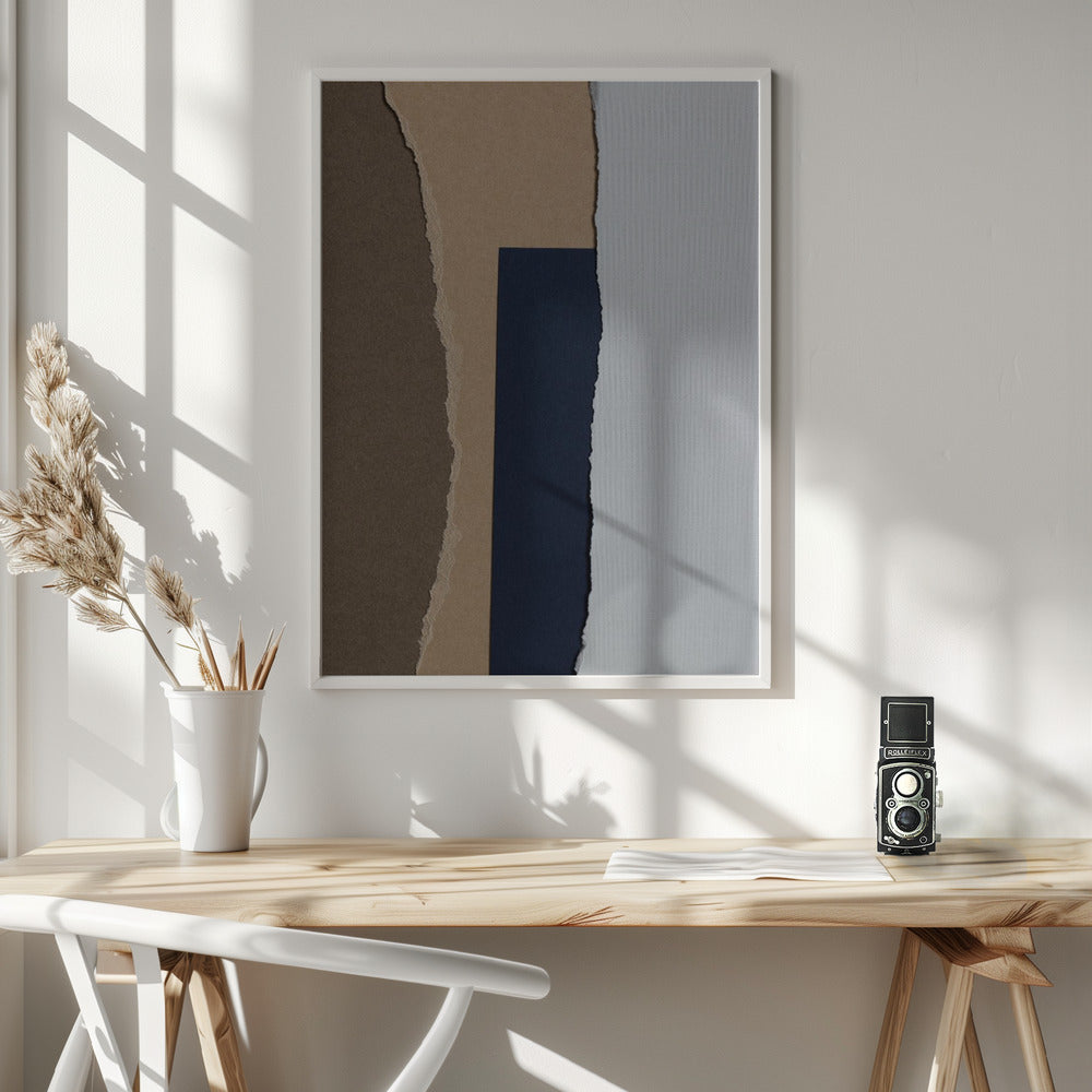 Torn Paper 4 - Poster / Art Print - interiör