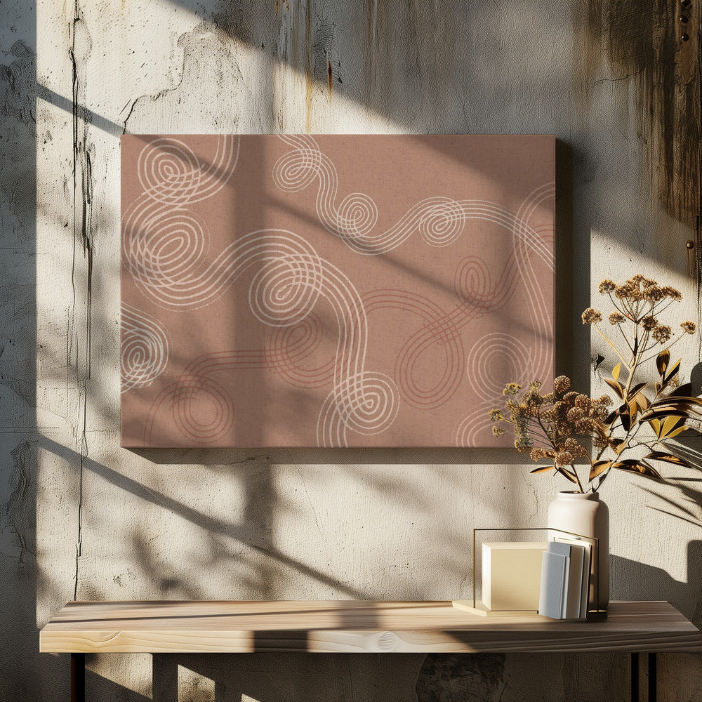 calming essentials loops Mocha Mousse - Poster / Art Print - interiör
