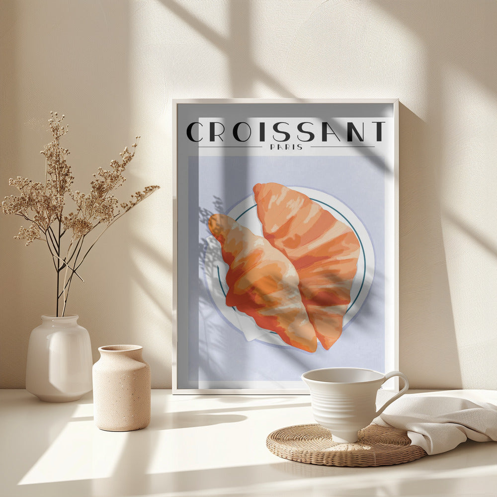 Croissant - Paris - Poster / Art Print - interiör