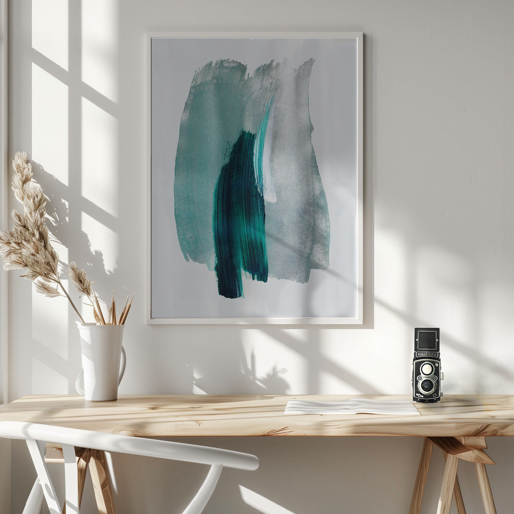 Abstract Brush Strokes 19 - Poster / Art Print - interiör