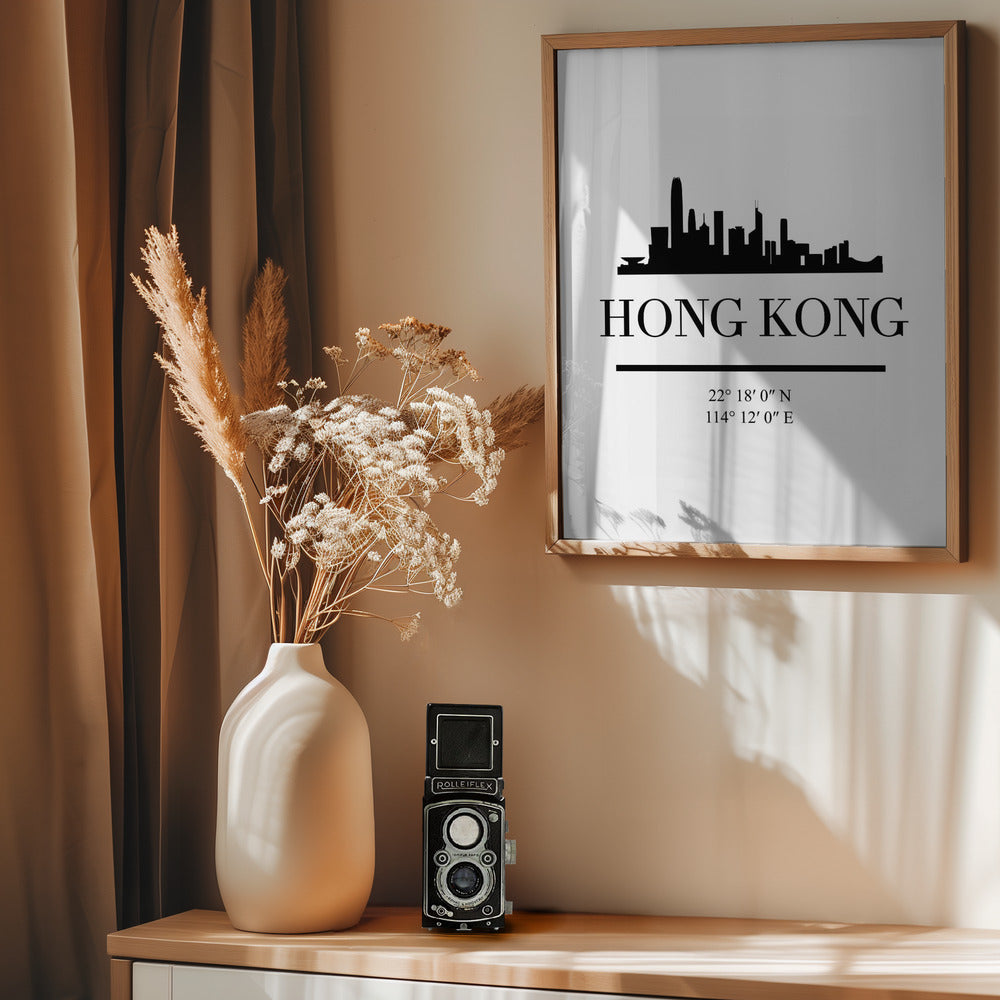 Black Skyline 32 - Poster / Art Print - interiör
