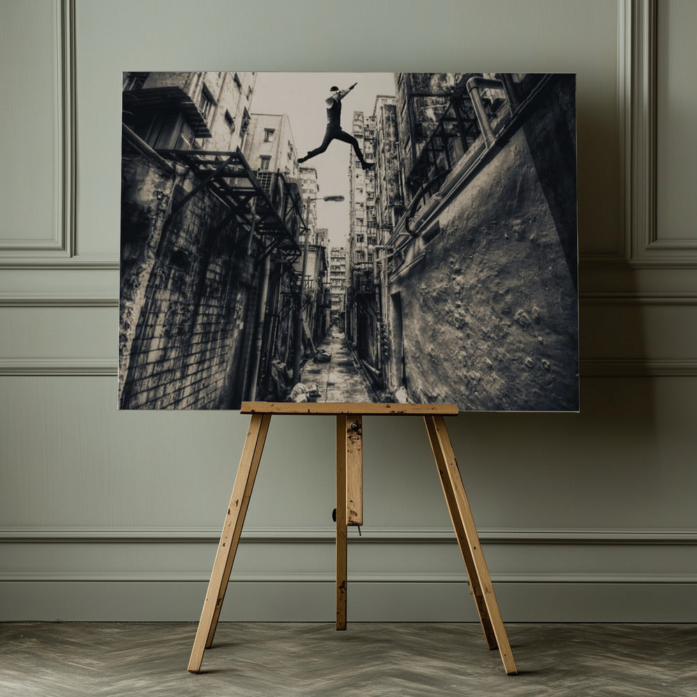 Behind street - Poster / Art Print - interiör