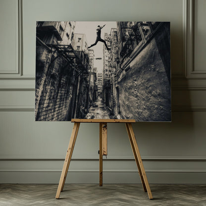 Behind street - Poster / Art Print - interiör