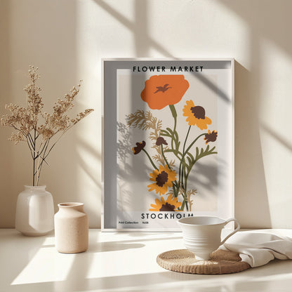 Flower Market. Stockholm - Poster / Art Print - interiör