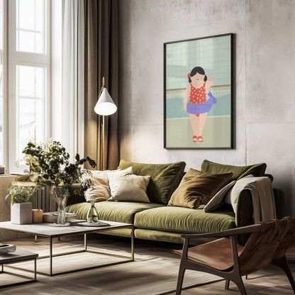 Swimming Lessons - Poster / Art Print - interiör