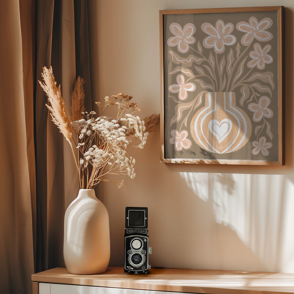 Calm Flowers - Poster / Art Print - interiör