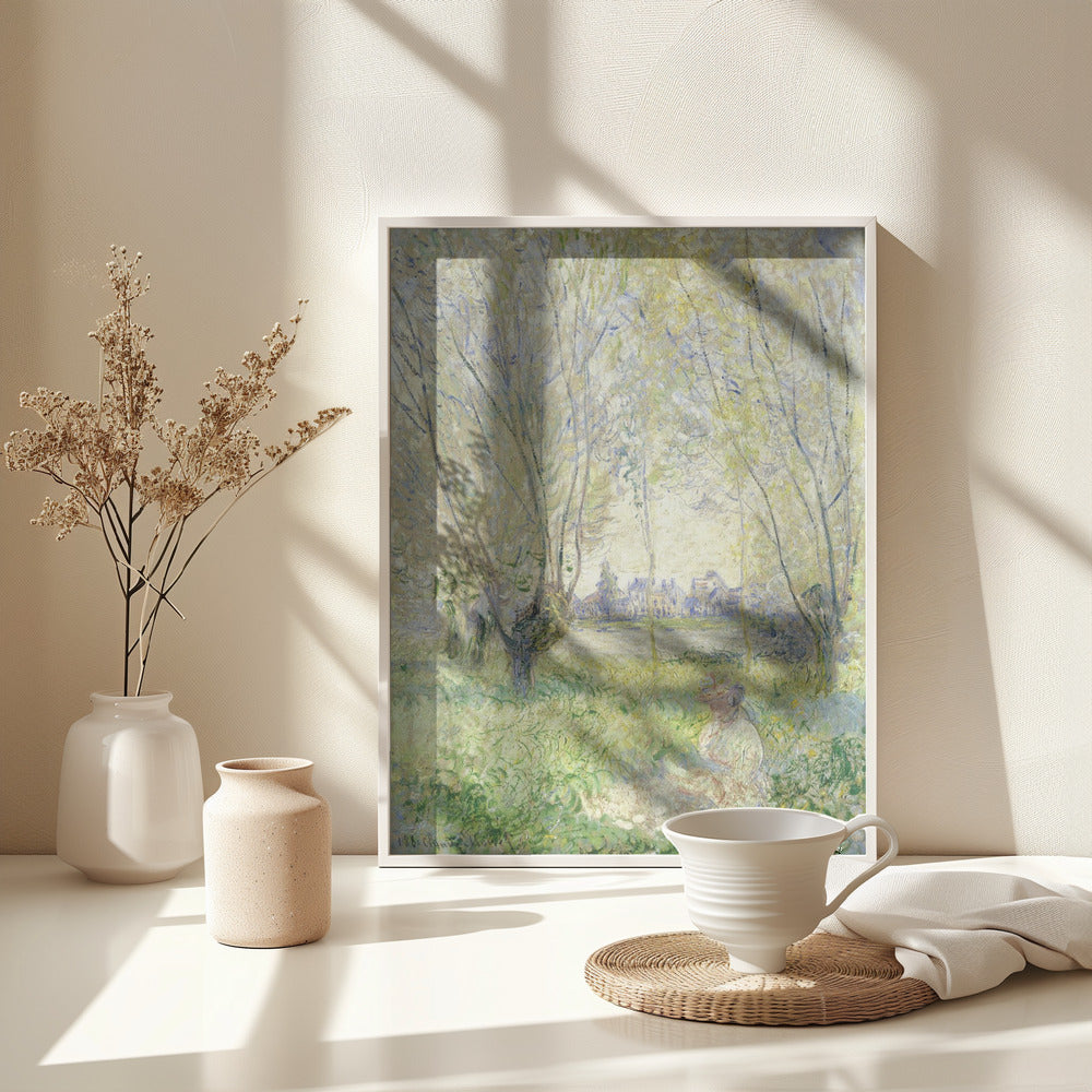Woman Seated Under the Willows (1880) - Poster / Art Print - interiör