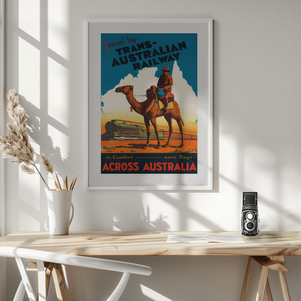 Trans Australian Railway Poster - Poster / Art Print - interiör