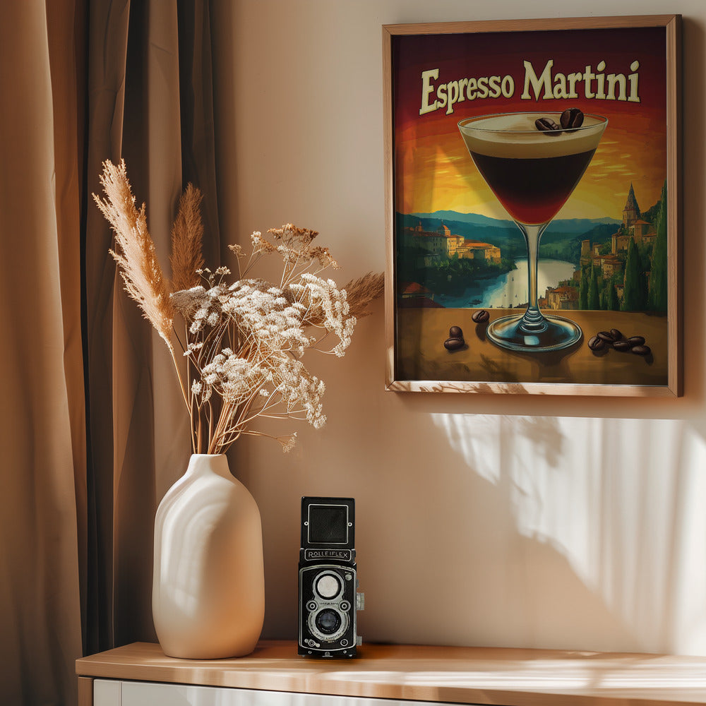 Espresso Martini Vintage - Poster / Art Print - interiör