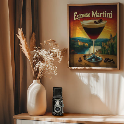 Espresso Martini Vintage - Poster / Art Print - interiör