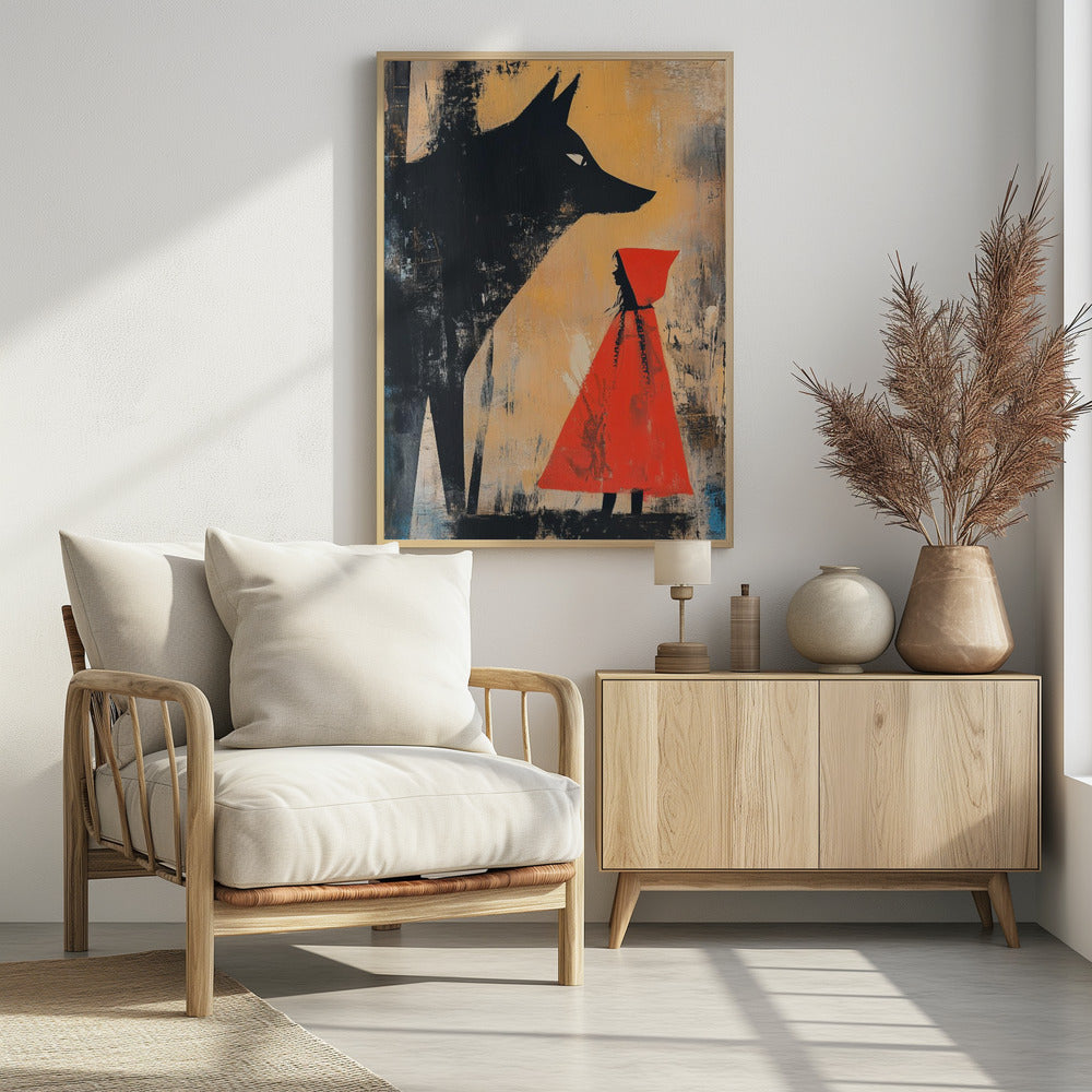 Little Red Riding Hood - Poster / Art Print - interiör
