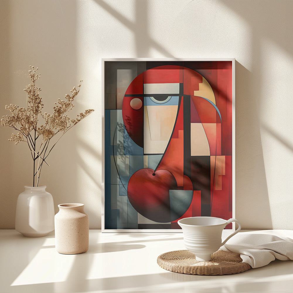 The Abstract Face - Poster / Art Print - interiör