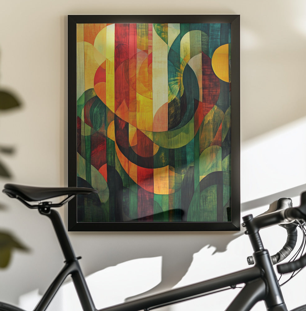 Deep Forest Sunlight - Poster / Art Print - interiör