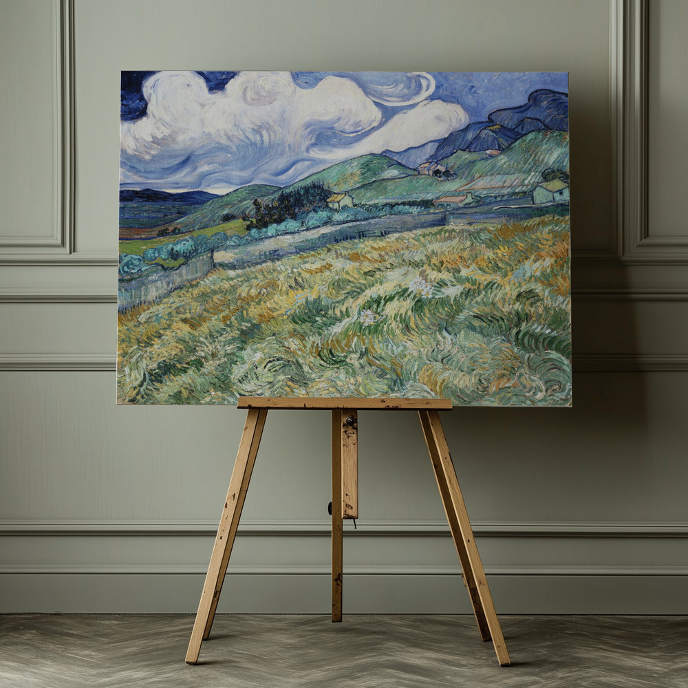 Landscape From Saint Rémy (1889) - Poster / Art Print - interiör
