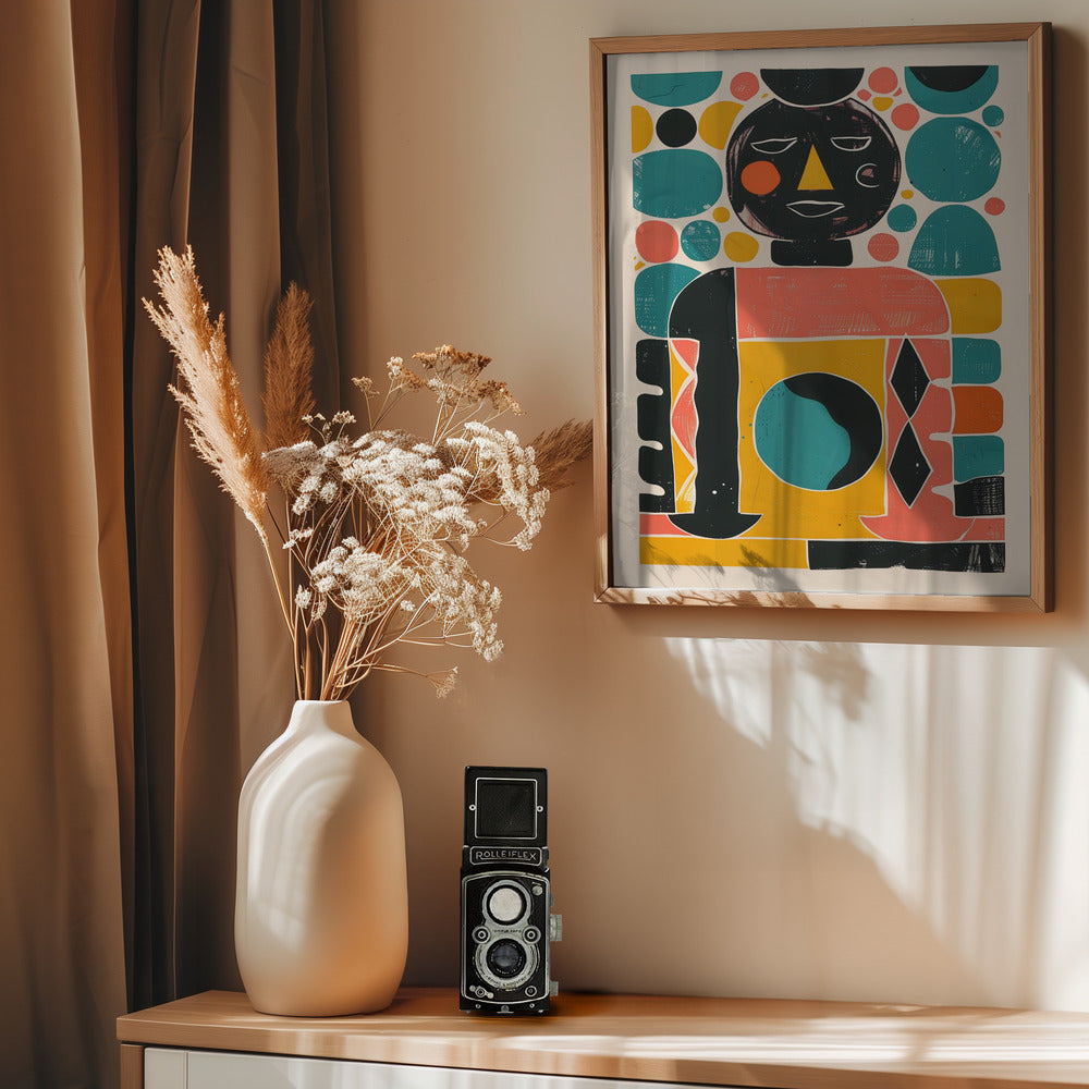 Geometric Harmony - Poster / Art Print - interiör