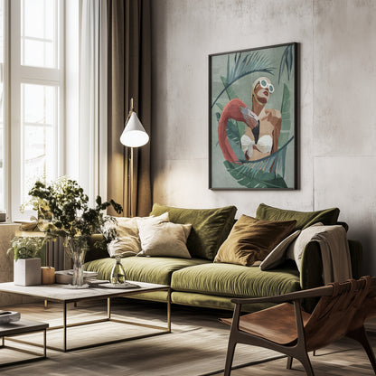 Tropical Elegance - Poster / Art Print - interiör