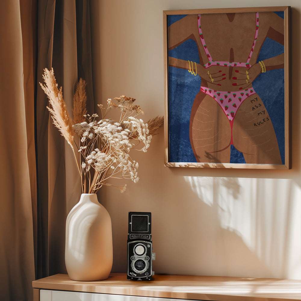 My ass my rules - Poster / Art Print - interiör