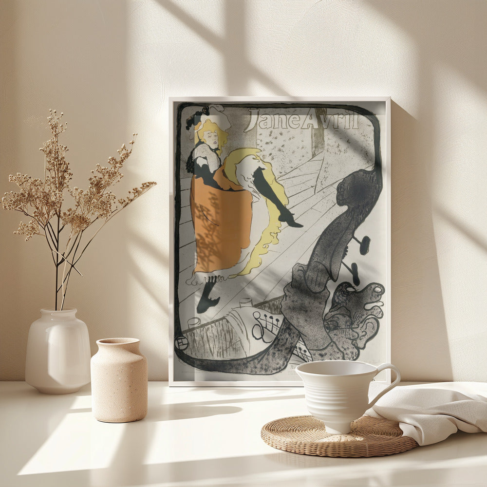 Jane Avril (1893) - Poster / Art Print - interiör