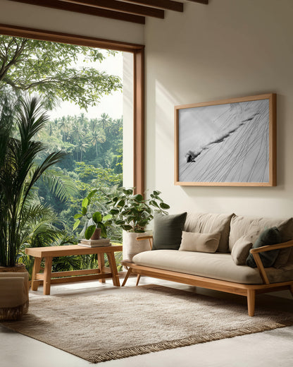 Skiing Powder - Poster / Art Print - interiör