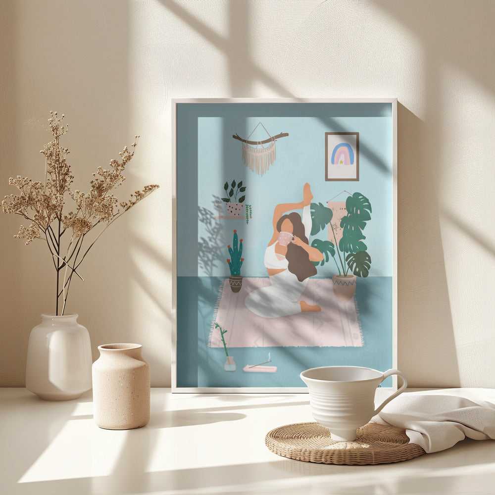 Yoga Time - Poster / Art Print - interiör