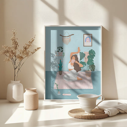 Yoga Time - Poster / Art Print - interiör