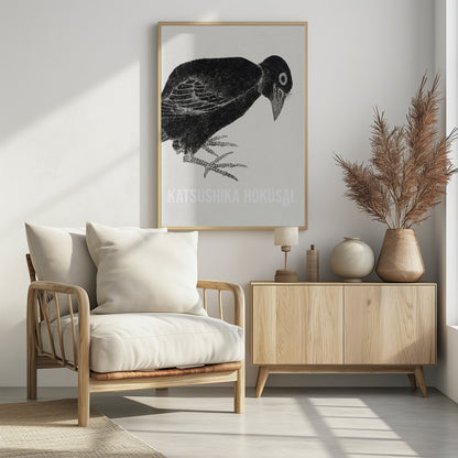 Katsushika Hokusai's Bird 1814 - Poster / Art Print - interiör